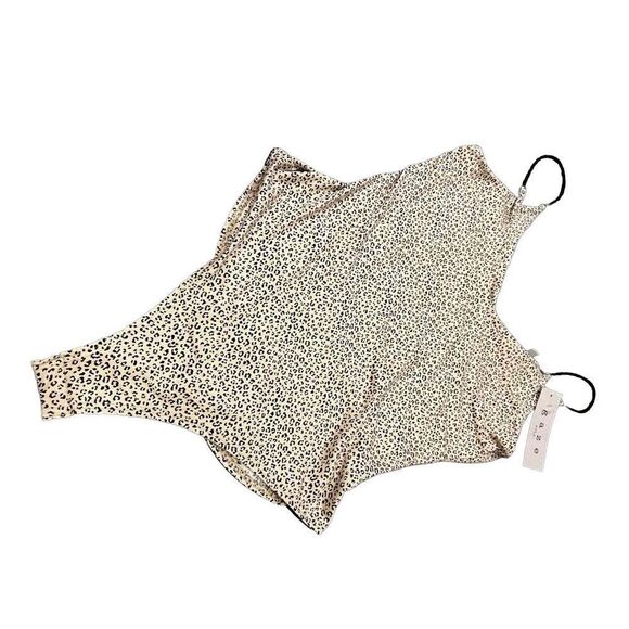 Gaze Leopard Cheetah Print Bodysuit  Size S - Picture 2 of 3